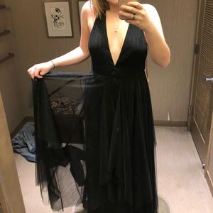 Black Flowy Gown